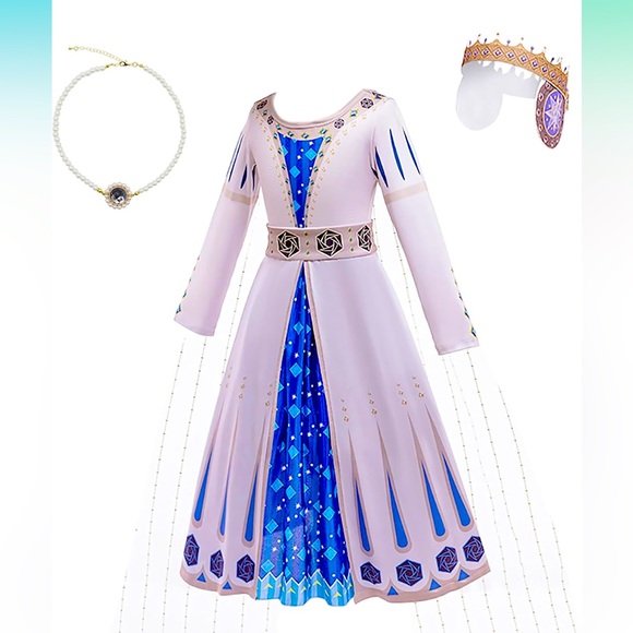 Other - New-Wish King Magnifico Amaya Queen Cosplay Outfit Dress with Cloak Party Set
